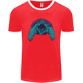 Alligator Snapping Turtle Mens Ringer T-Shirt FotL Red/White