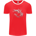 A Carp Fish Mens Ringer T-Shirt FotL Red/White