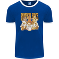 Pumpkin Spice Gnomes Halloween Mens Ringer T-Shirt FotL Royal Blue/White