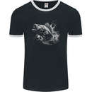 A Carp Fish Mens Ringer T-Shirt FotL Black/White