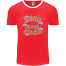 ADHD is My Superpower Mens Ringer T-Shirt FotL Red/White