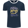 Future Mommy New Baby in Progress Pregnancy Mens Ringer T-Shirt FotL Navy Blue/White