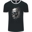 Interdimensional Skull Mens Ringer T-Shirt FotL Black/White