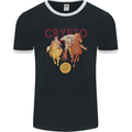 Crypto Crusader Bitcoin Cryptocurrency Mens Ringer T-Shirt FotL Black/White