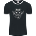 Tattoo Skull Tattooist Artist Mens Ringer T-Shirt FotL Black/White