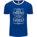 Best Mom in the World Mothers Day Mens Ringer T-Shirt FotL Royal Blue/White