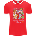 Anime A Girl Who Loves Elves Christmas Xmas Mens Ringer T-Shirt Red/White