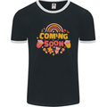 Coming Soon New Baby Pregnancy Pregnant Mens Ringer T-Shirt FotL Black/White