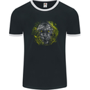A Tiger in the Grass Mens Ringer T-Shirt FotL Black/White