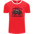 Christmas Tarantula Funny Xmas Spider Mens Ringer T-Shirt FotL Red/White