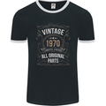 53rd Birthday Limited Edition 1970 Mens Ringer T-Shirt FotL Black/White