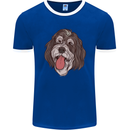 Bernedoodle Dog Mens Ringer T-Shirt FotL Royal Blue/White