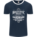 Romantic Walks Hardware Store DIY Tradesman Mens Ringer T-Shirt FotL Navy Blue/White