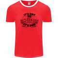 It's Not Me Anti Valentines Singles Day Skull Mens Ringer T-Shirt Red/White