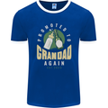 Promoted to Grandad Est. 2023 Mens Ringer T-Shirt FotL Royal Blue/White