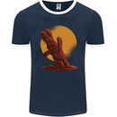 A Melting Chocolate Bunny Easter Mens Ringer T-Shirt FotL Navy Blue/White