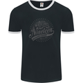 Distressed 45th Birthday Made In 1978 Mens Ringer T-Shirt FotL Black/White