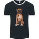 A Boxer Dog Mens Ringer T-Shirt FotL Black/White