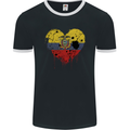 Love Ecuador Flag Ecuadorian Day Football Mens Ringer T-Shirt FotL Black/White