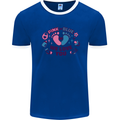 Pink or Blue New Baby Pregnancy Pregnant Mens Ringer T-Shirt Royal Blue/White