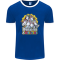 Dungeons & Unicorns Role Play Games RPG Mens Ringer T-Shirt FotL Royal Blue/White