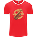 Tuba Brass Musical Instrument Jazz Mens Ringer T-Shirt FotL Red/White