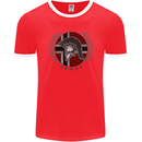 Norway Bodybuilding Flag Gym Training Spartan Mens Ringer T-Shirt FotL Red/White