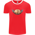 Goldendoodle on a Hammock Dog Mens Ringer T-Shirt FotL Red/White