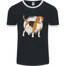 A Beagle Dog Mens Ringer T-Shirt FotL Black/White