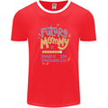 Future Mommy New Baby in Progress Pregnancy Mens Ringer T-Shirt FotL Red/White