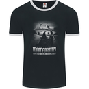 Wait For Me Wizard Always Late Mens Ringer T-Shirt FotL Black/White