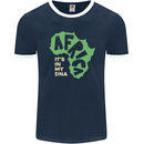 In My DNA Juneteenth Black Lives Matter African Mens Ringer T-Shirt FotL Navy Blue/White
