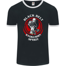 Kyokushin Spirit Karate Martial Arts MMA Mens Ringer T-Shirt FotL Black/White