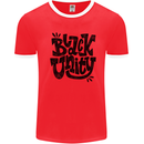 Black Unity Black Lives Matter Juneteenth Mens Ringer T-Shirt Red/White
