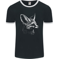 A Fennec Fox Mens Ringer T-Shirt FotL Black/White