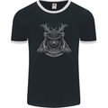 Shiba Inu Samurai Warrior Dog Mens Ringer T-Shirt FotL Black/White