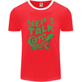 I Talk To Lizards Chameleons Bearded Dragons Mens Ringer T-Shirt FotL Red/White