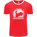 Lawn Ranger Funny Gardening Gardener Mens Ringer T-Shirt FotL Red/White