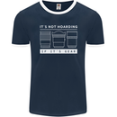 It's Not Hoarding if its Photography Photographer Mens Ringer T-Shirt FotL Navy Blue/White
