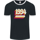 Retro 29th Birthday Original 1994 Mens Ringer T-Shirt FotL Black/White