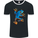 A Cool Frog Climbing Up Mens Ringer T-Shirt FotL Black/White
