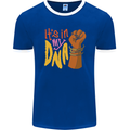 Africa is in My DNA Juneteenth Black Lives Matter Mens Ringer T-Shirt FotL Royal Blue/White