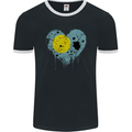 Love Palau Flag Palauan Day Football Mens Ringer T-Shirt FotL Black/White