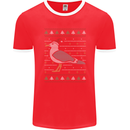 Christmas Seagull Xmas Pigeon Mens Ringer T-Shirt FotL Red/White