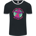 It Was Aliens UFO Mens Ringer T-Shirt FotL Black/White