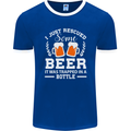 Rescued Some Beer Funny Alcohol Larger Mens Ringer T-Shirt FotL Royal Blue/White