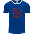 Everything's Better With Hot Sauce Funny Food Mens Ringer T-Shirt FotL Royal Blue/White