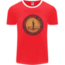 Paddleboarding & Beer Funny Paddleboard Mens Ringer T-Shirt Red/White