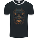 A Skull Made of Scrap Mens Ringer T-Shirt FotL Black/White