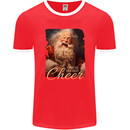 Spread Holiday Cheer Christmas Santa Xmas Mens Ringer T-Shirt FotL Red/White